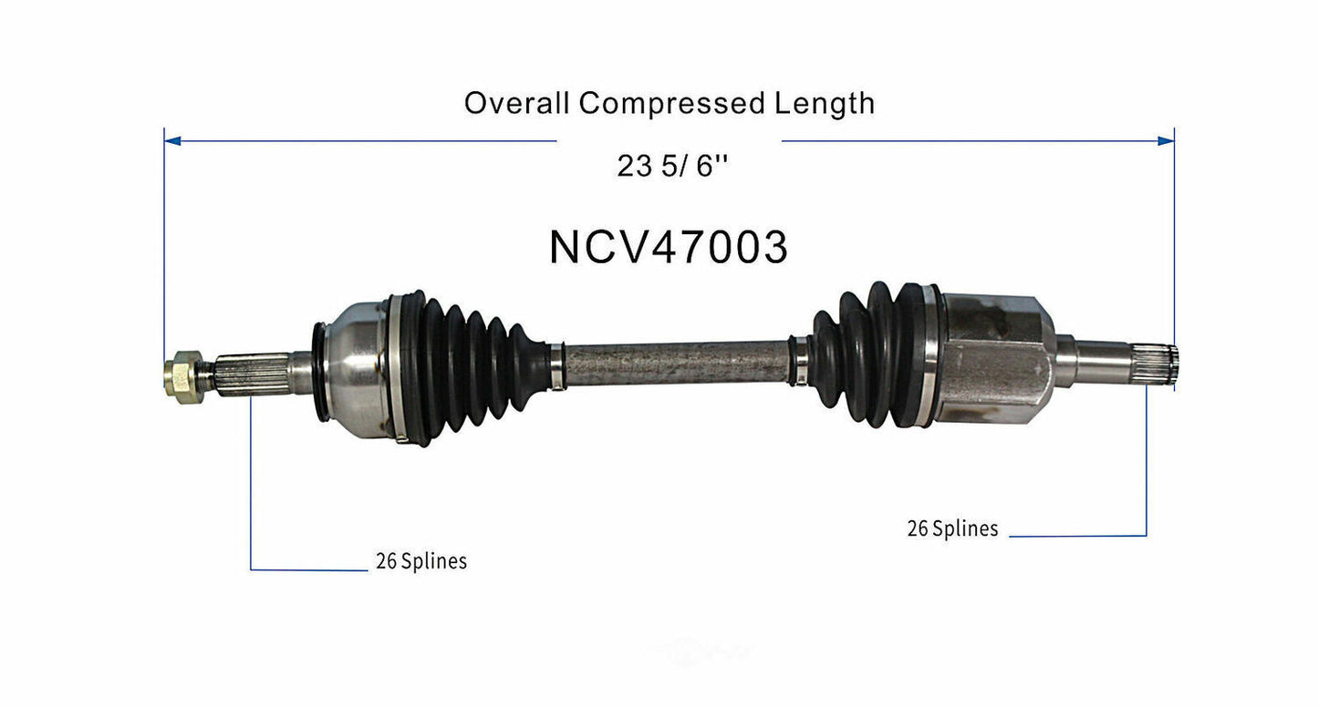 GSP North America NCV47003 CV Axle Assembly