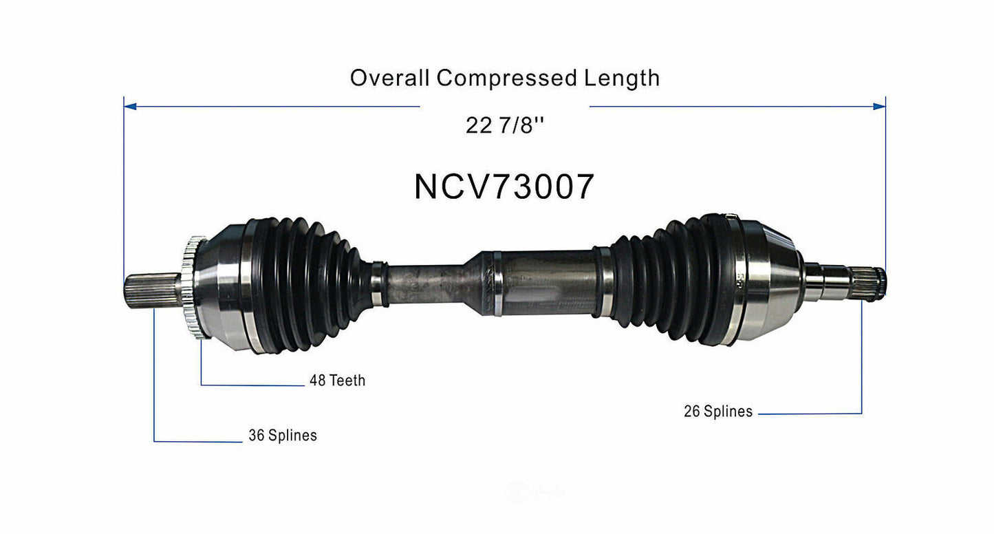 GSP North America NCV73007 CV Axle Assembly