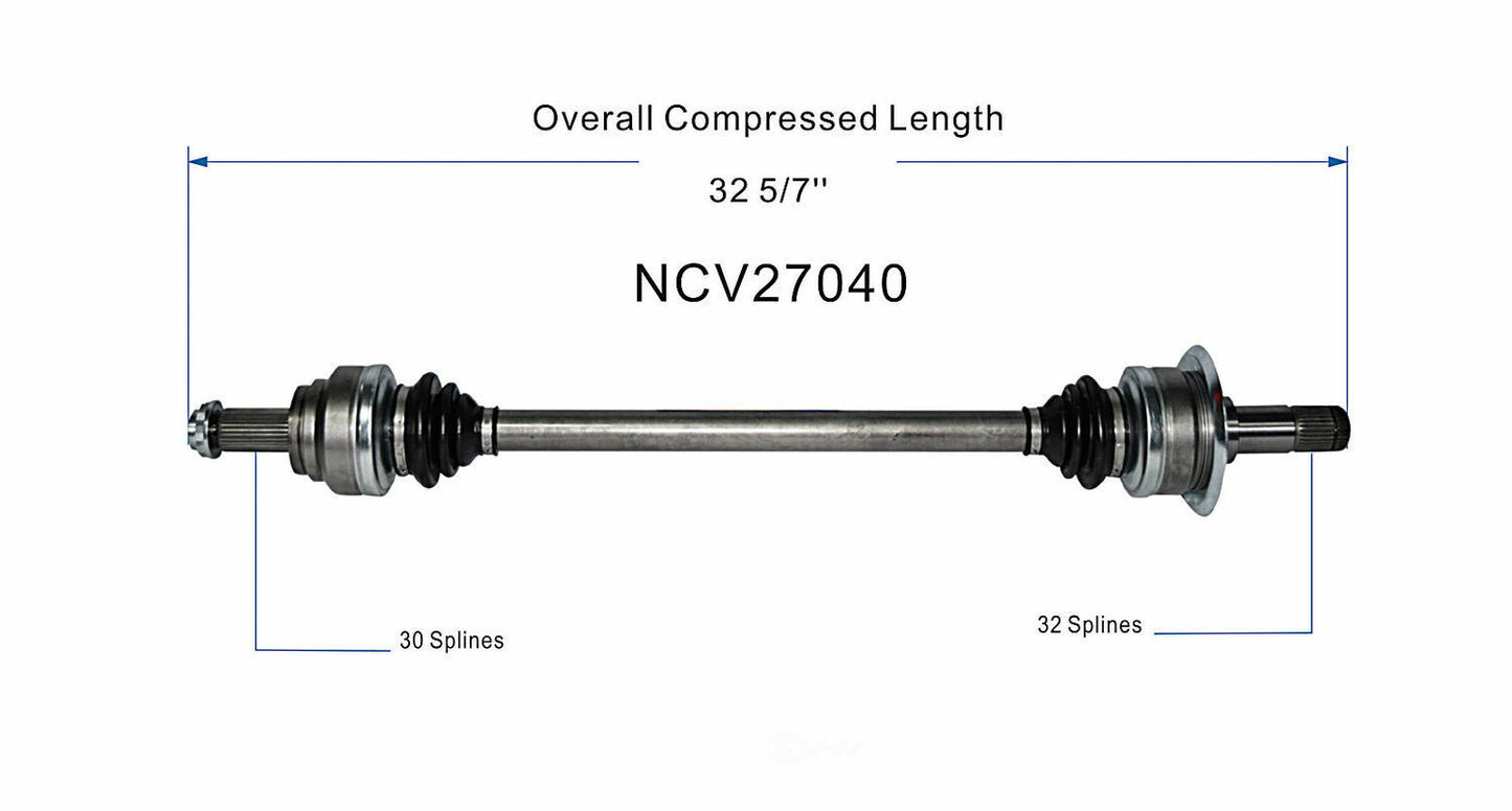 GSP North America NCV27040 CV Axle Assembly
