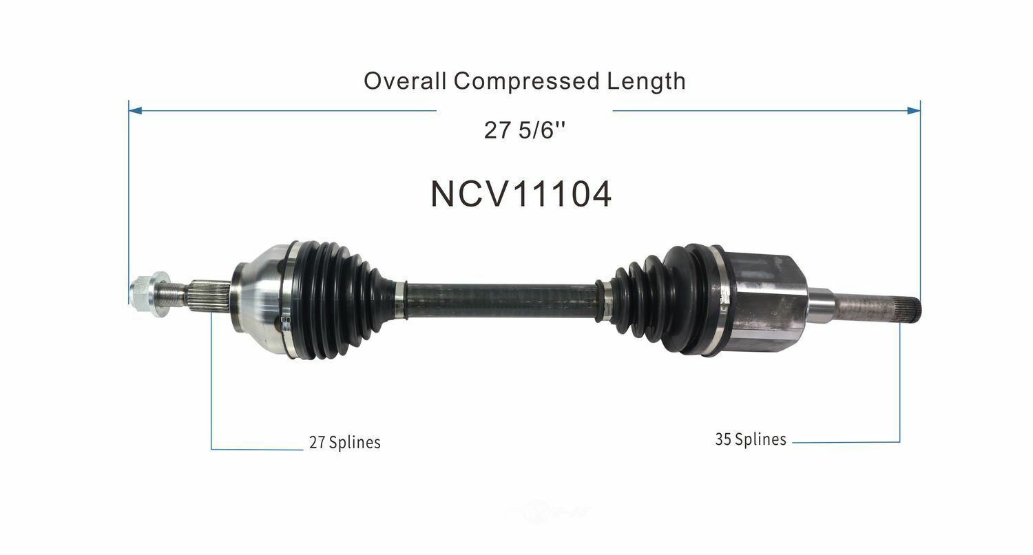 GSP North America NCV11104 CV Axle Assembly
