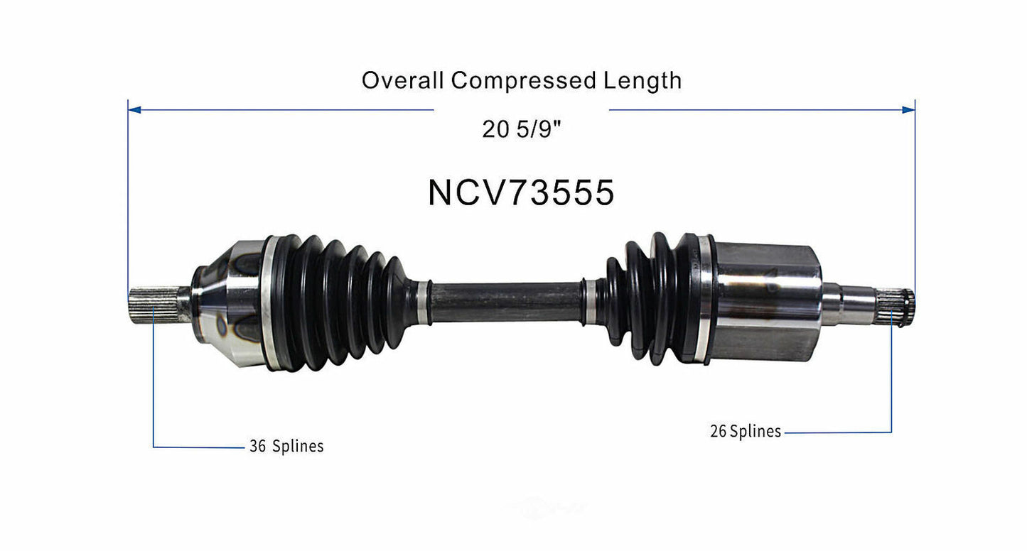 GSP North America NCV73555 CV Axle Assembly
