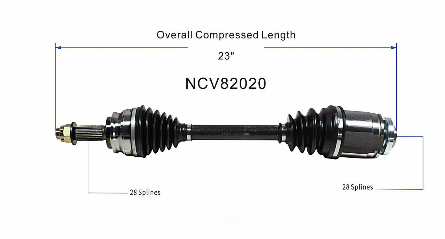 GSP North America NCV82020 CV Axle Assembly