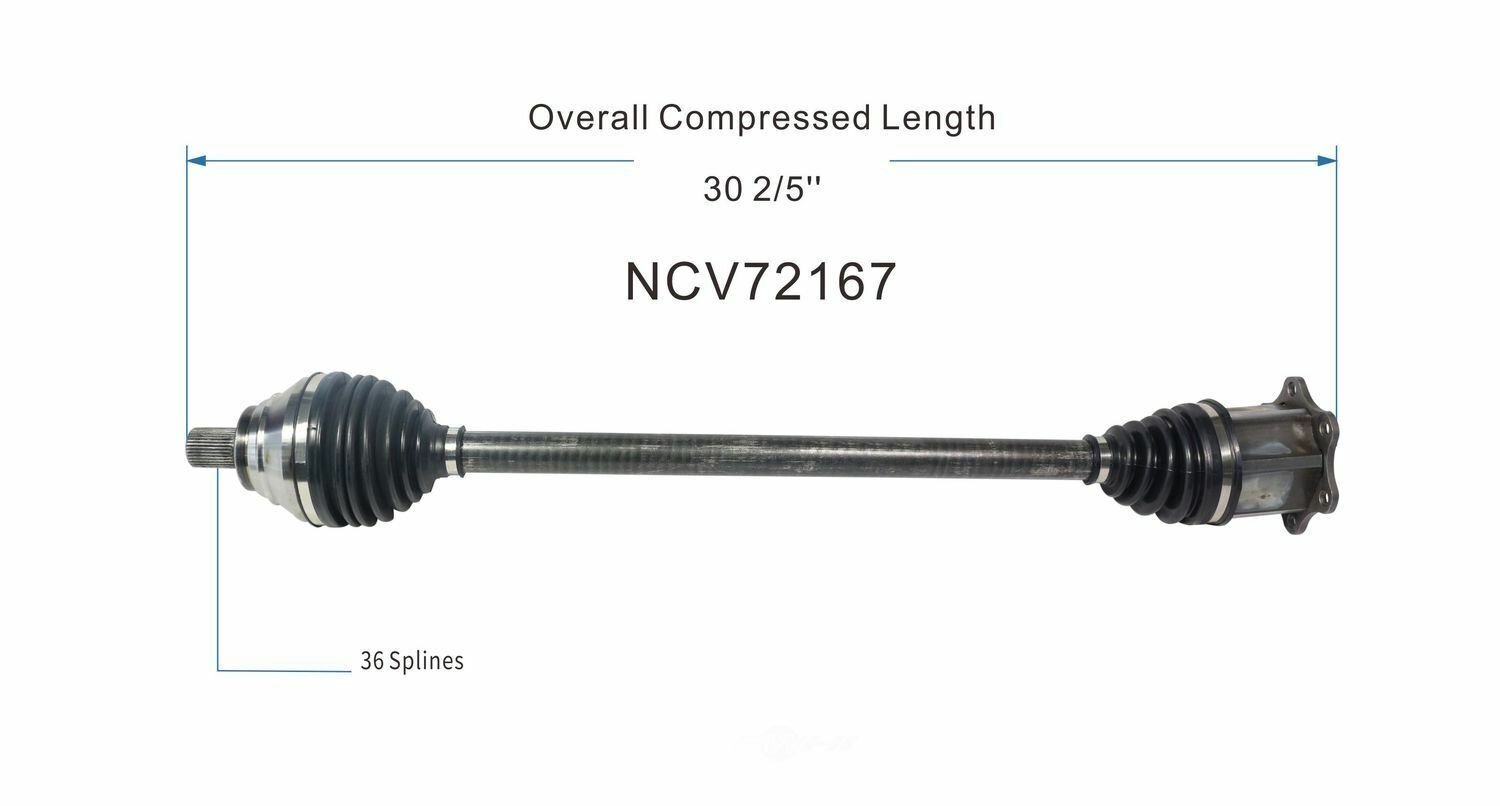 GSP North America NCV72167 CV Axle Assembly