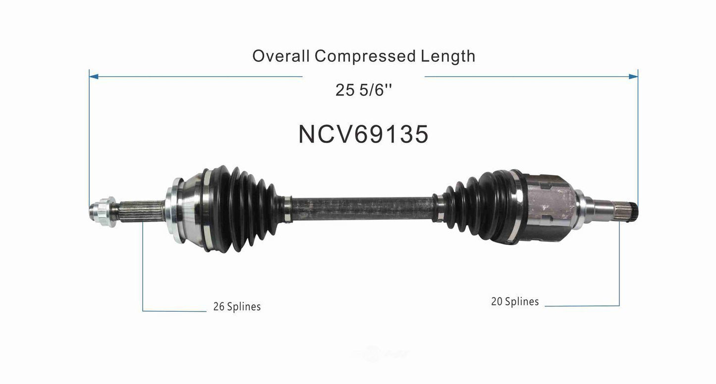 GSP North America NCV69135 CV Axle Assembly