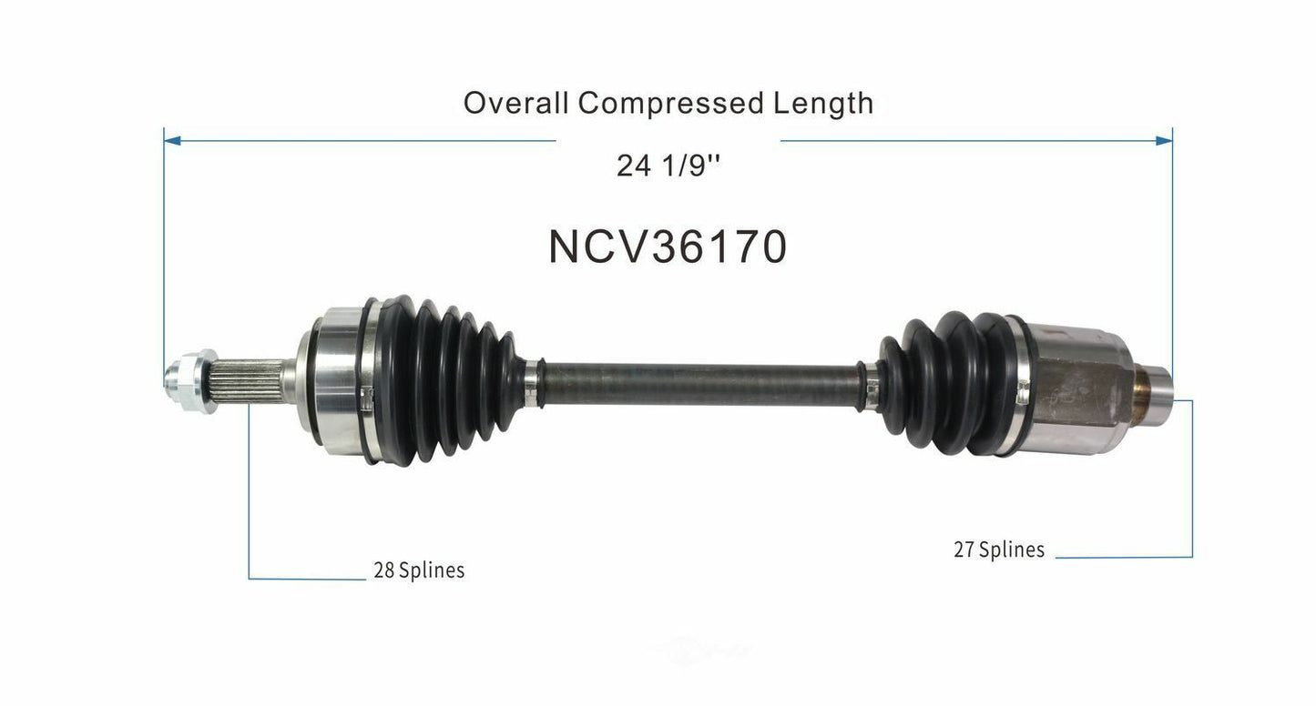 GSP North America NCV36170 CV Axle Assembly