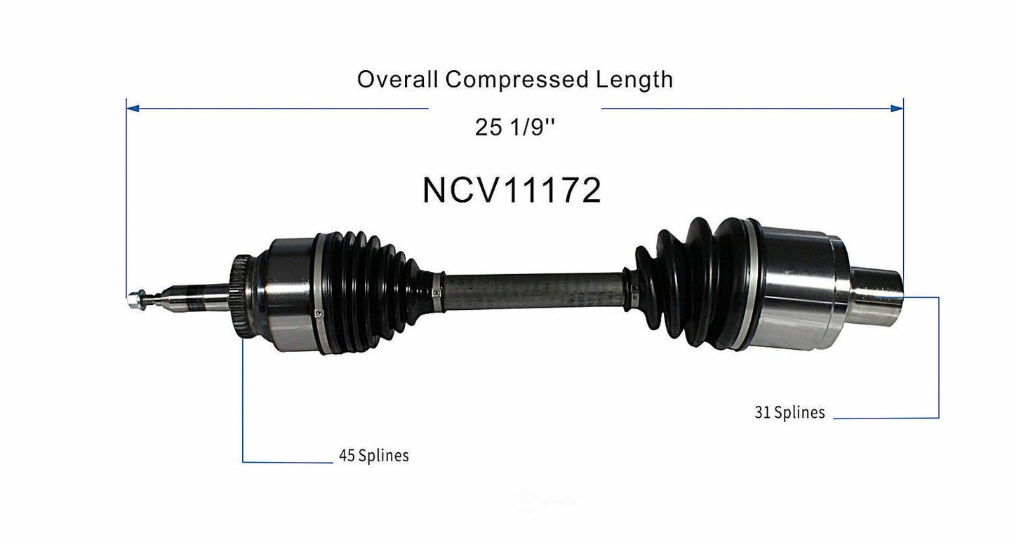 GSP North America NCV11172 CV Axle Assembly