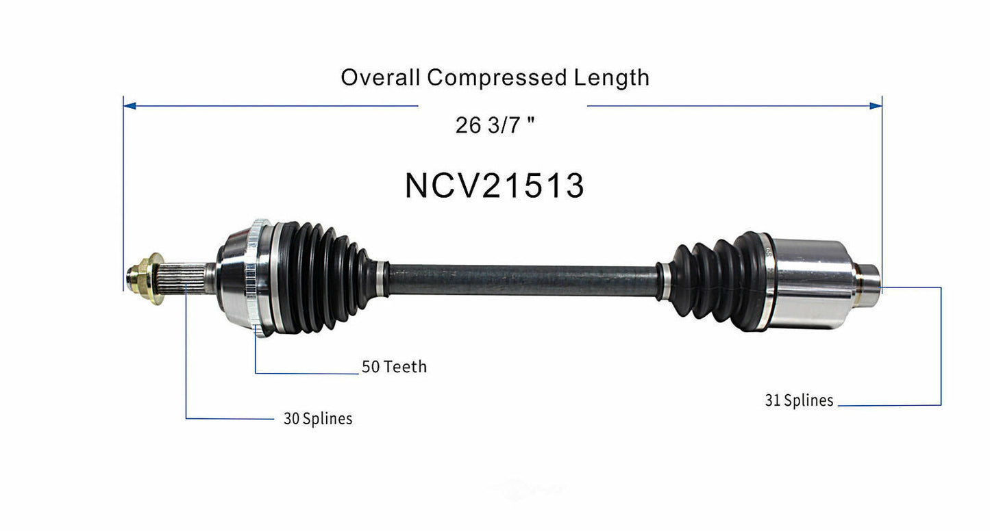 GSP North America NCV21513 CV Axle Assembly