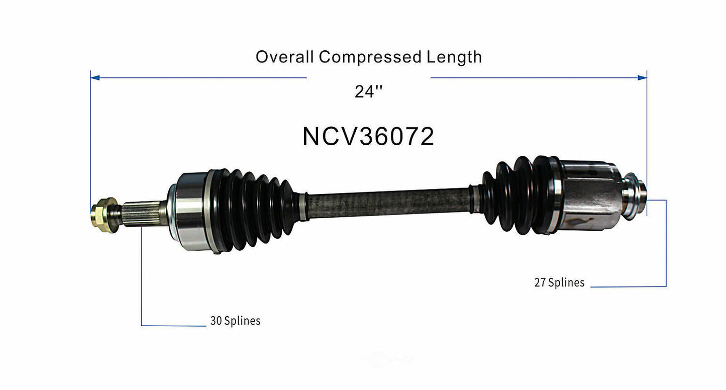GSP North America NCV36072 CV Axle Assembly