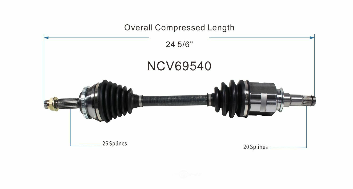 GSP North America NCV69540 CV Axle Assembly