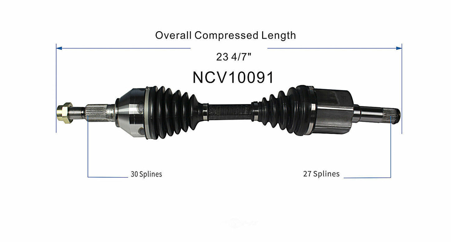 GSP North America NCV10091 CV Axle Assembly