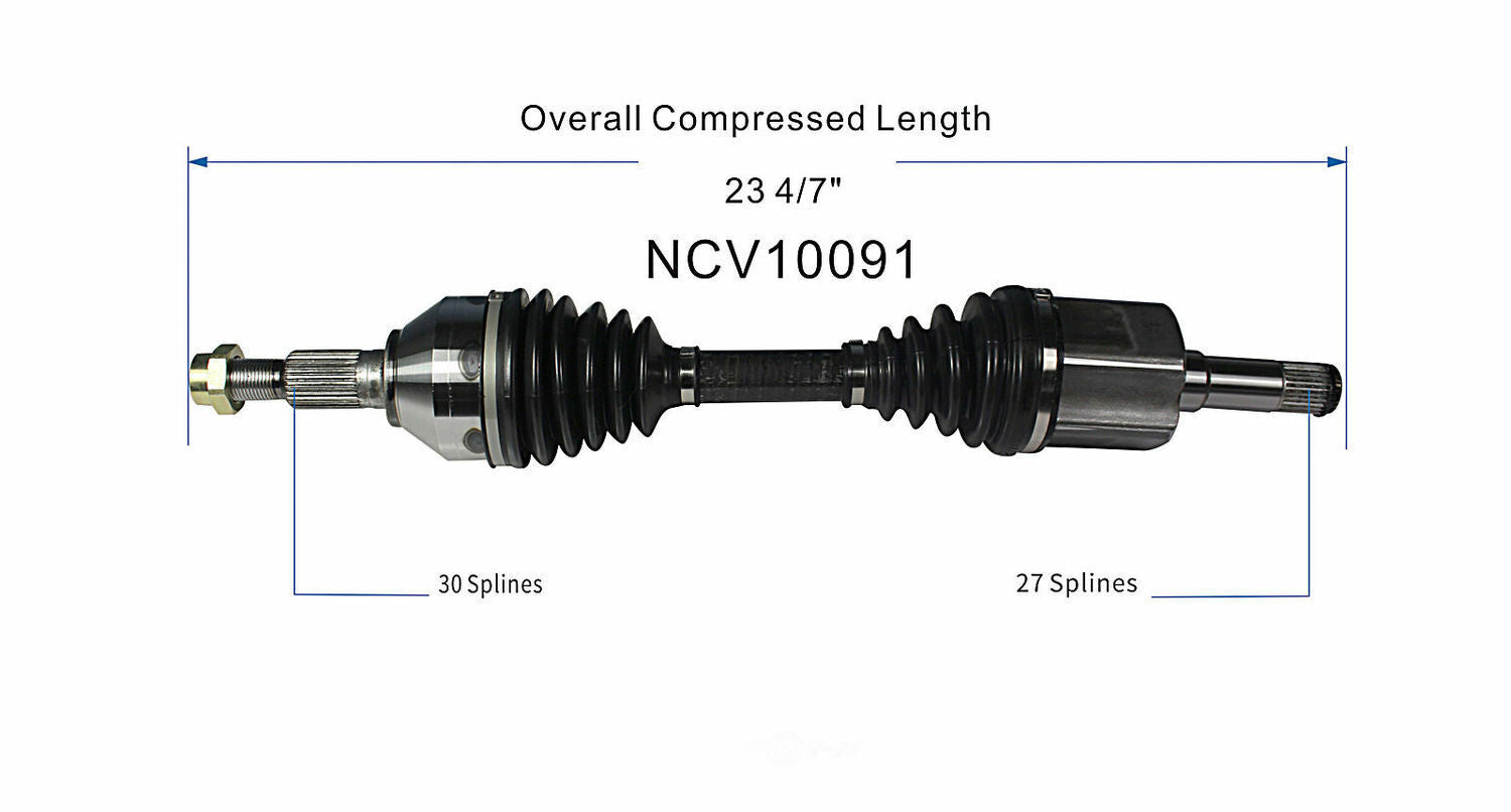 GSP North America NCV10091 CV Axle Assembly
