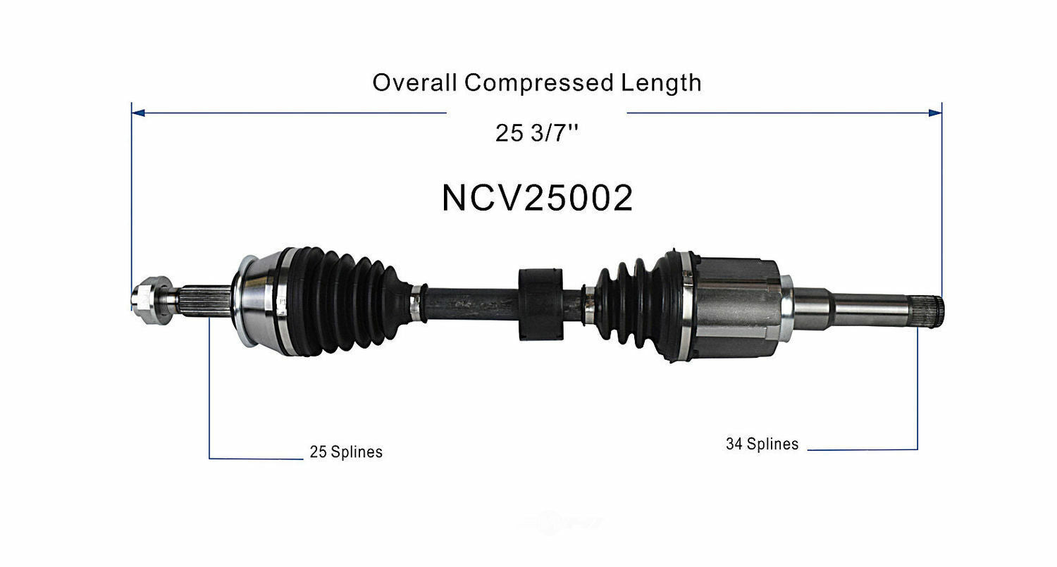 GSP North America NCV25002 CV Axle Assembly