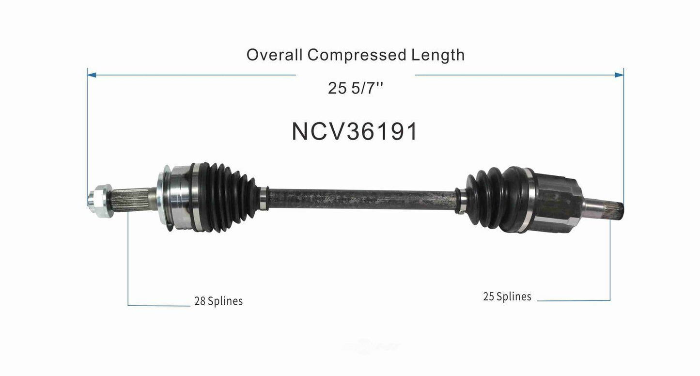 GSP North America NCV36191 CV Axle Assembly
