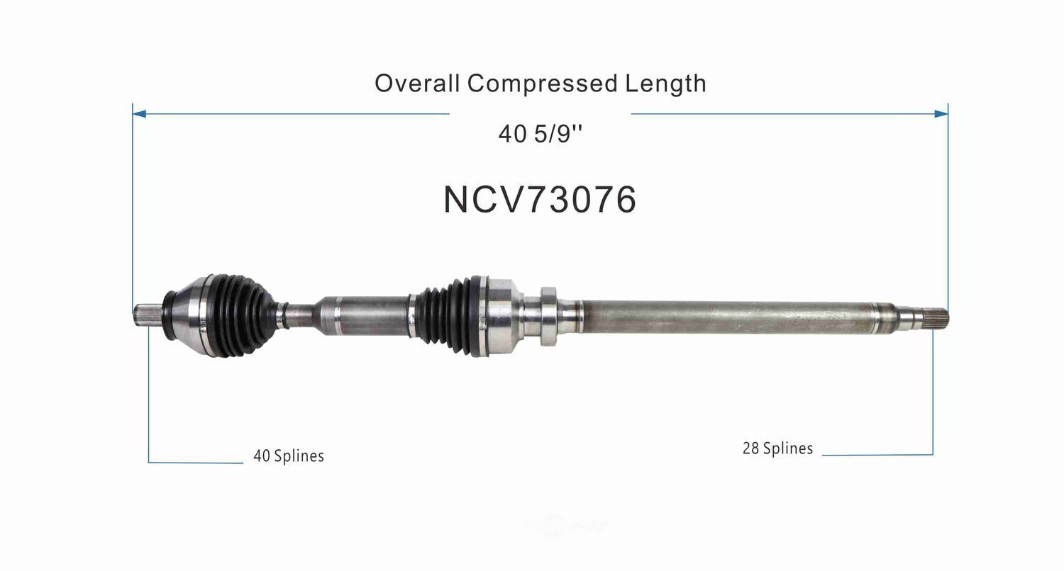 GSP North America NCV73076 CV Axle Assembly