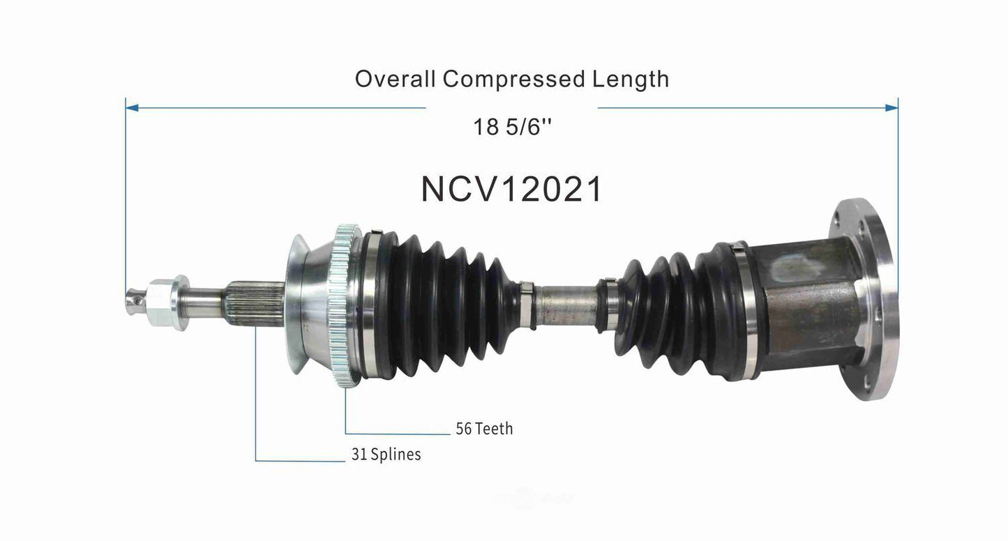GSP North America NCV12021 CV Axle Assembly