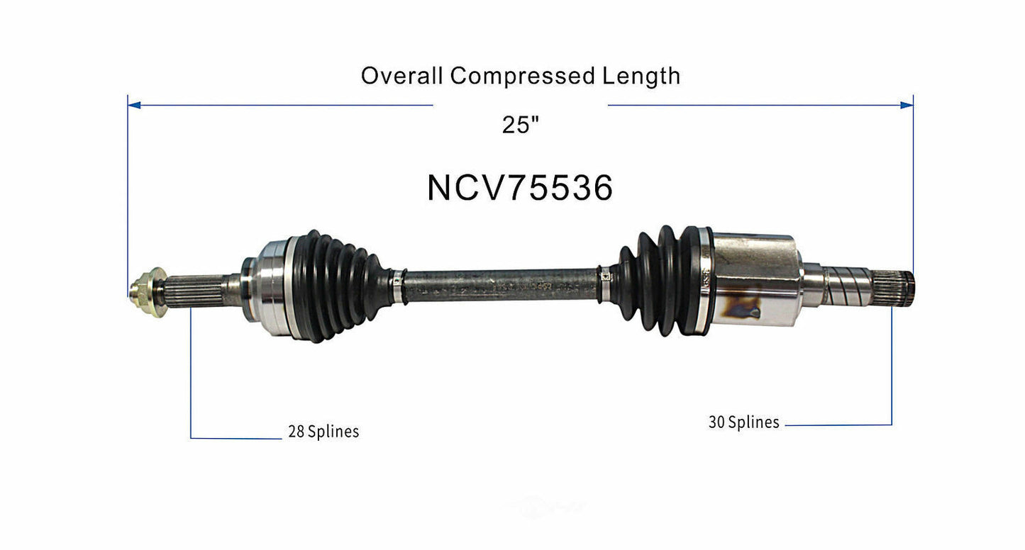 GSP North America NCV75536 CV Axle Assembly