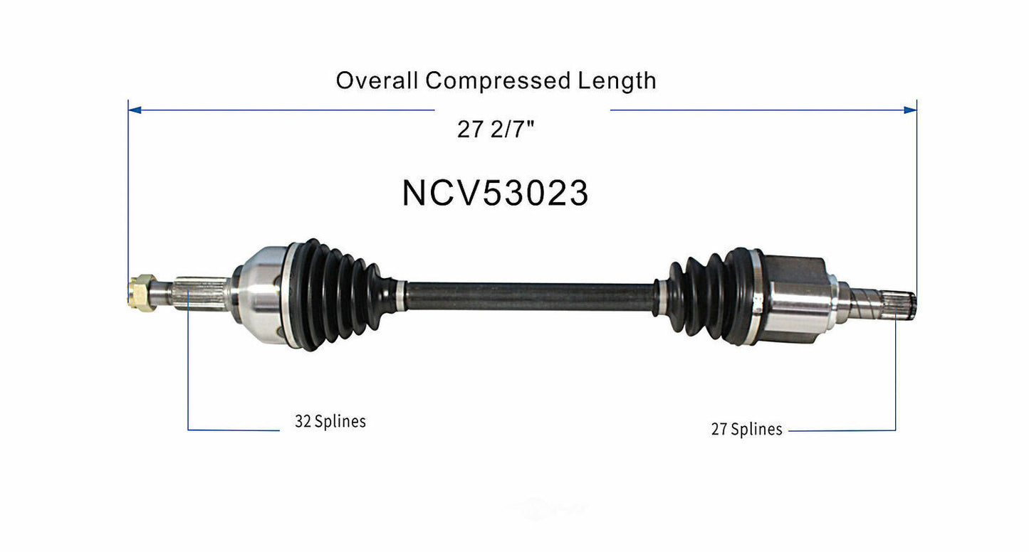 GSP North America NCV53023 CV Axle Assembly