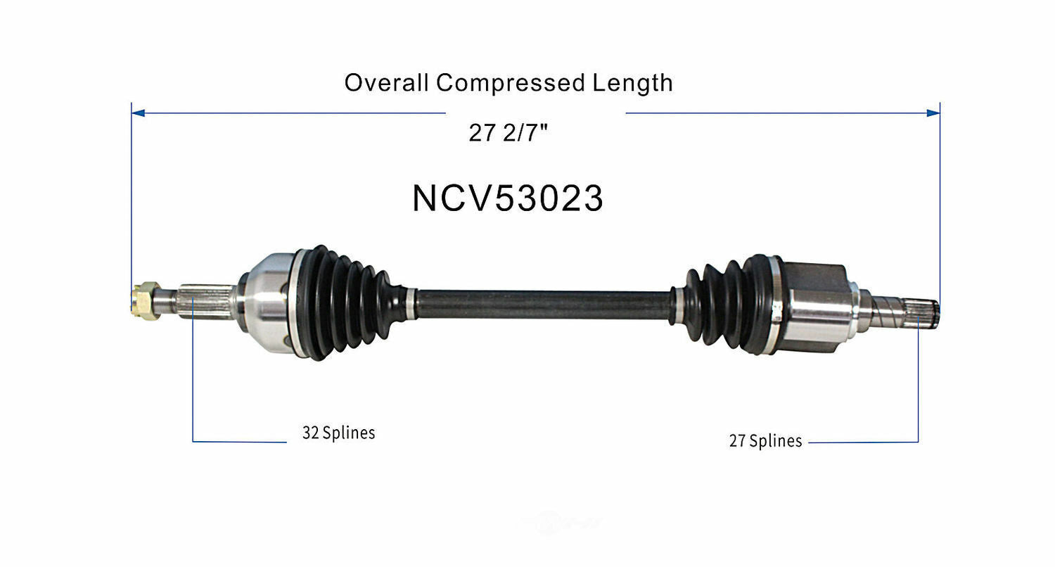 GSP North America NCV53023 CV Axle Assembly