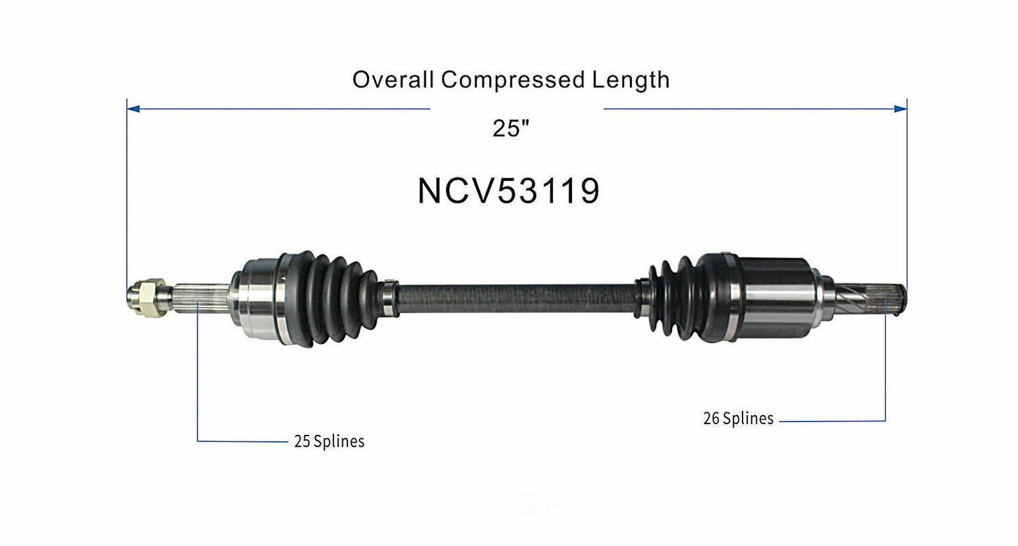 GSP North America NCV53119 CV Axle Assembly