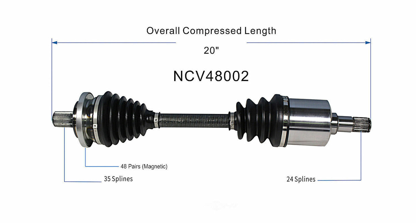 GSP North America NCV48002 CV Axle Assembly