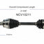 GSP North America NCV10211 CV Axle Assembly