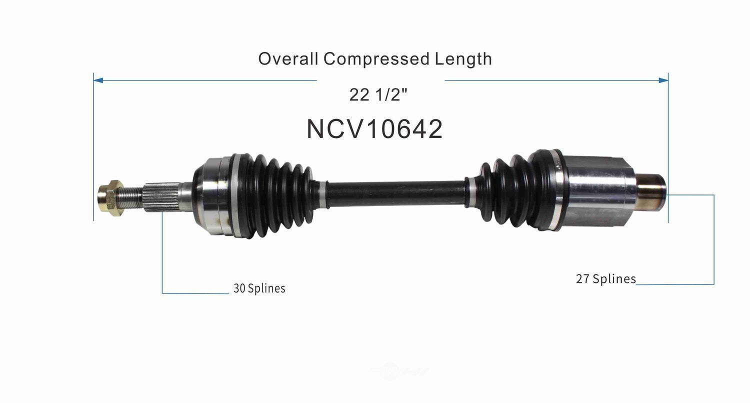 GSP North America NCV10642 CV Axle Assembly