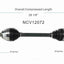 GSP North America NCV12072 CV Axle Assembly