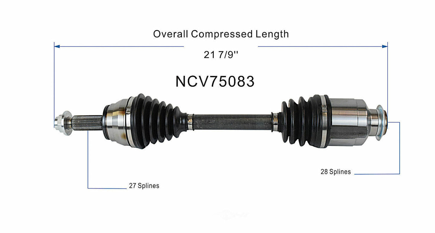 GSP North America NCV75083 CV Axle Assembly