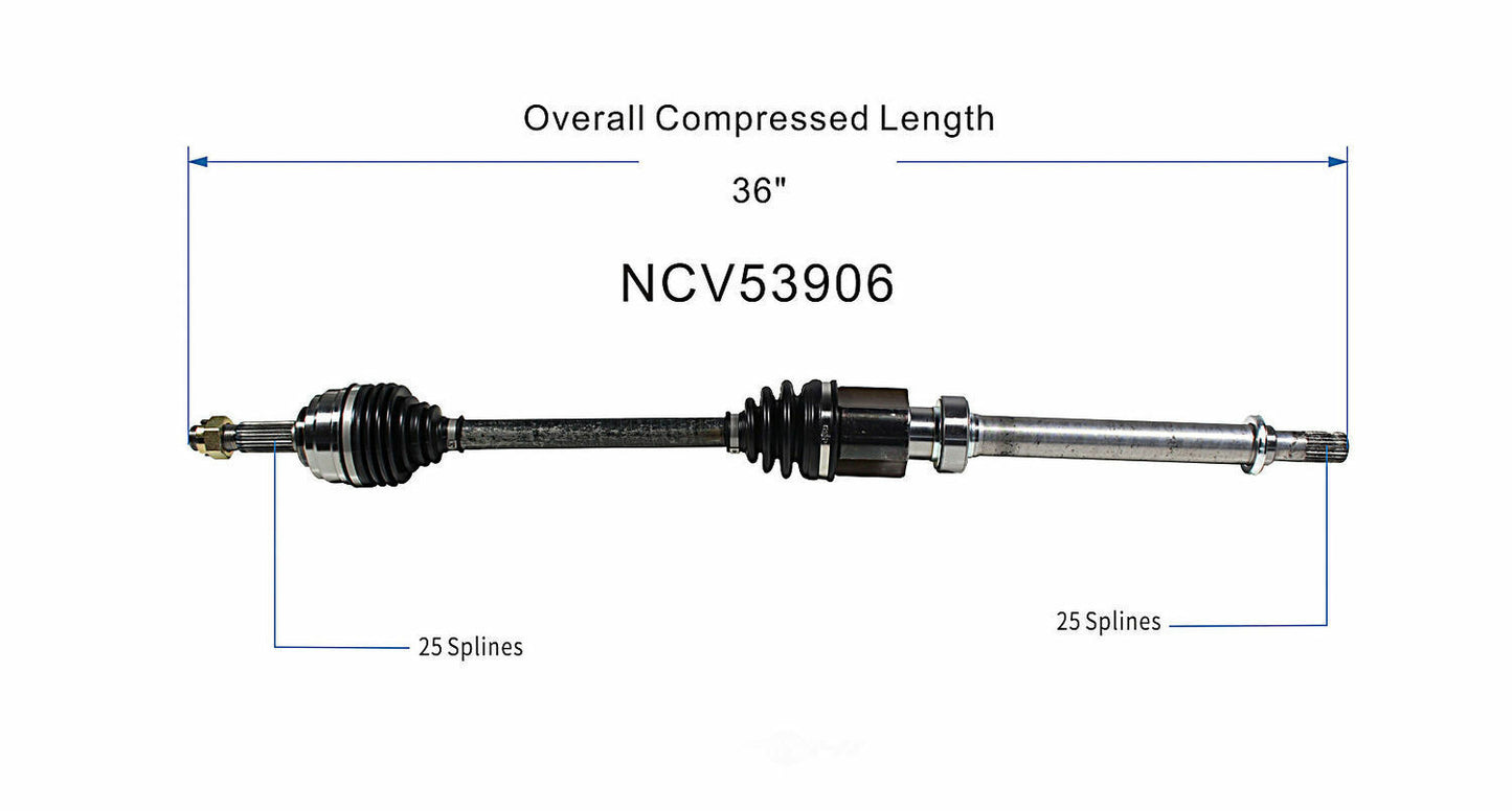 GSP North America NCV53906 CV Axle Assembly
