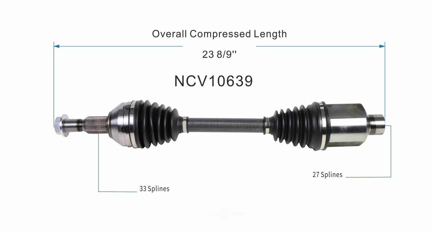 GSP North America NCV10639 CV Axle Assembly