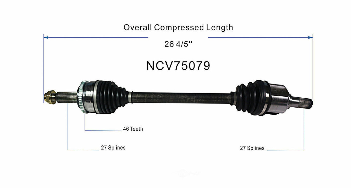 GSP North America NCV75079 CV Axle Assembly