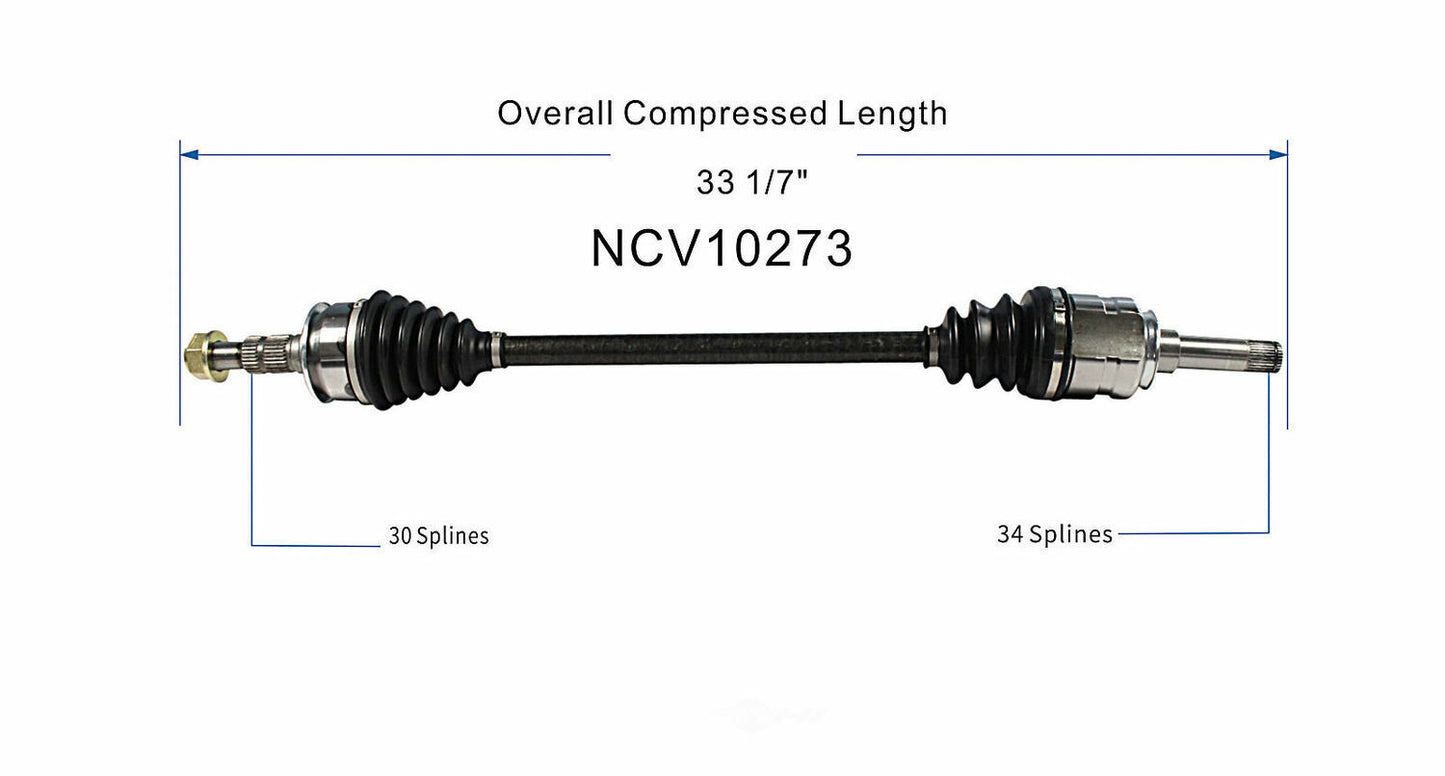 GSP North America NCV10273 CV Axle Assembly