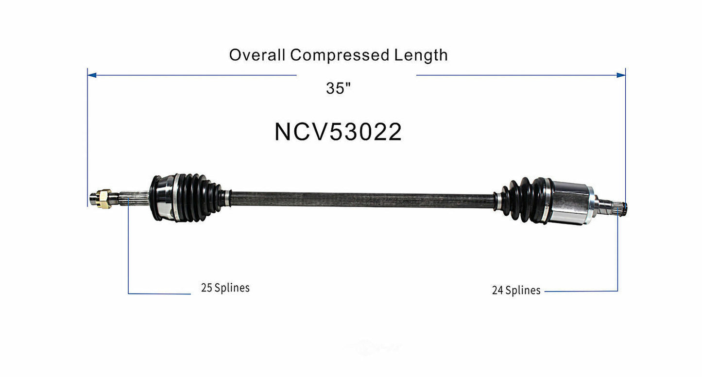 GSP North America NCV53022 CV Axle Assembly