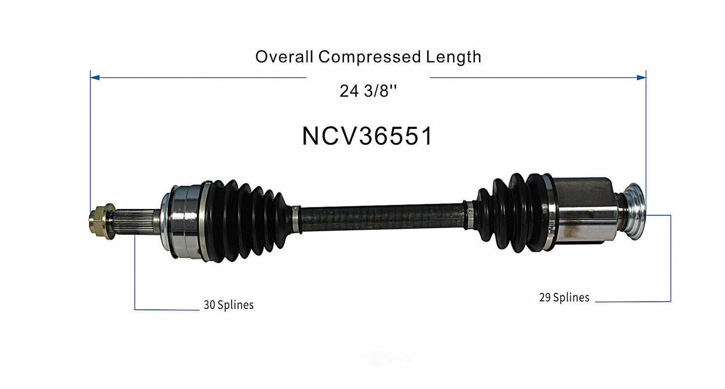 GSP North America NCV36551 CV Axle Assembly