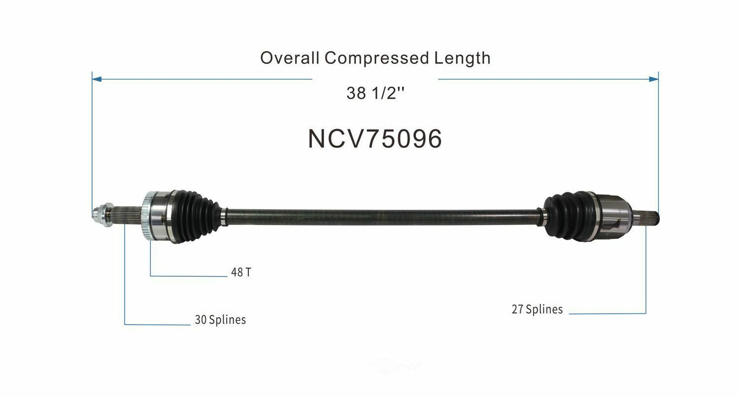 GSP North America NCV75096 CV Axle Assembly