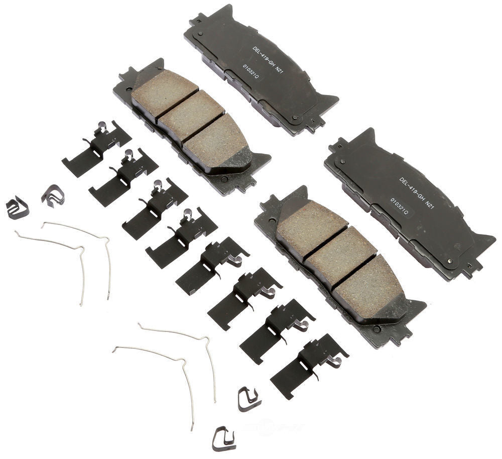 ACDelco Professional Durastop 17D1222CHF1 Disc Brake Pad Set