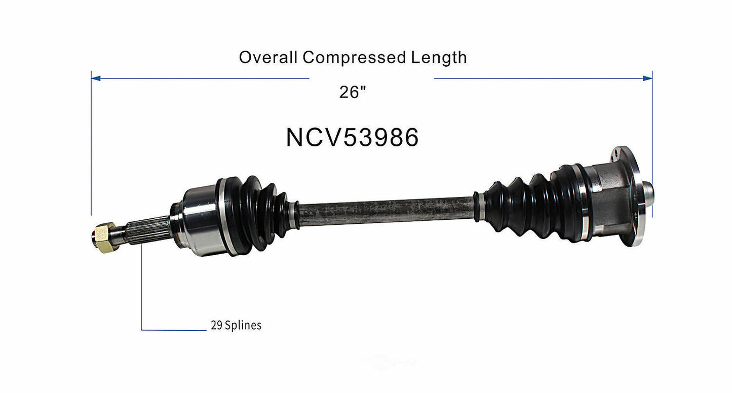 GSP North America NCV53986 CV Axle Assembly