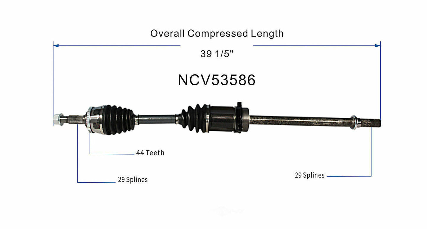 GSP North America NCV53586 CV Axle Assembly