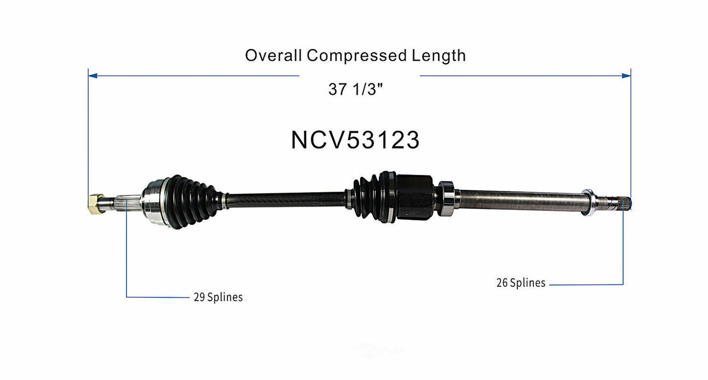 GSP North America NCV53123 CV Axle Assembly