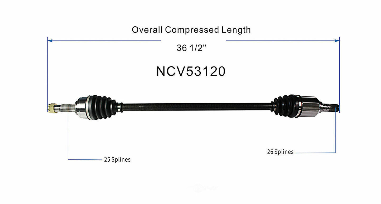 GSP North America NCV53120 CV Axle Assembly