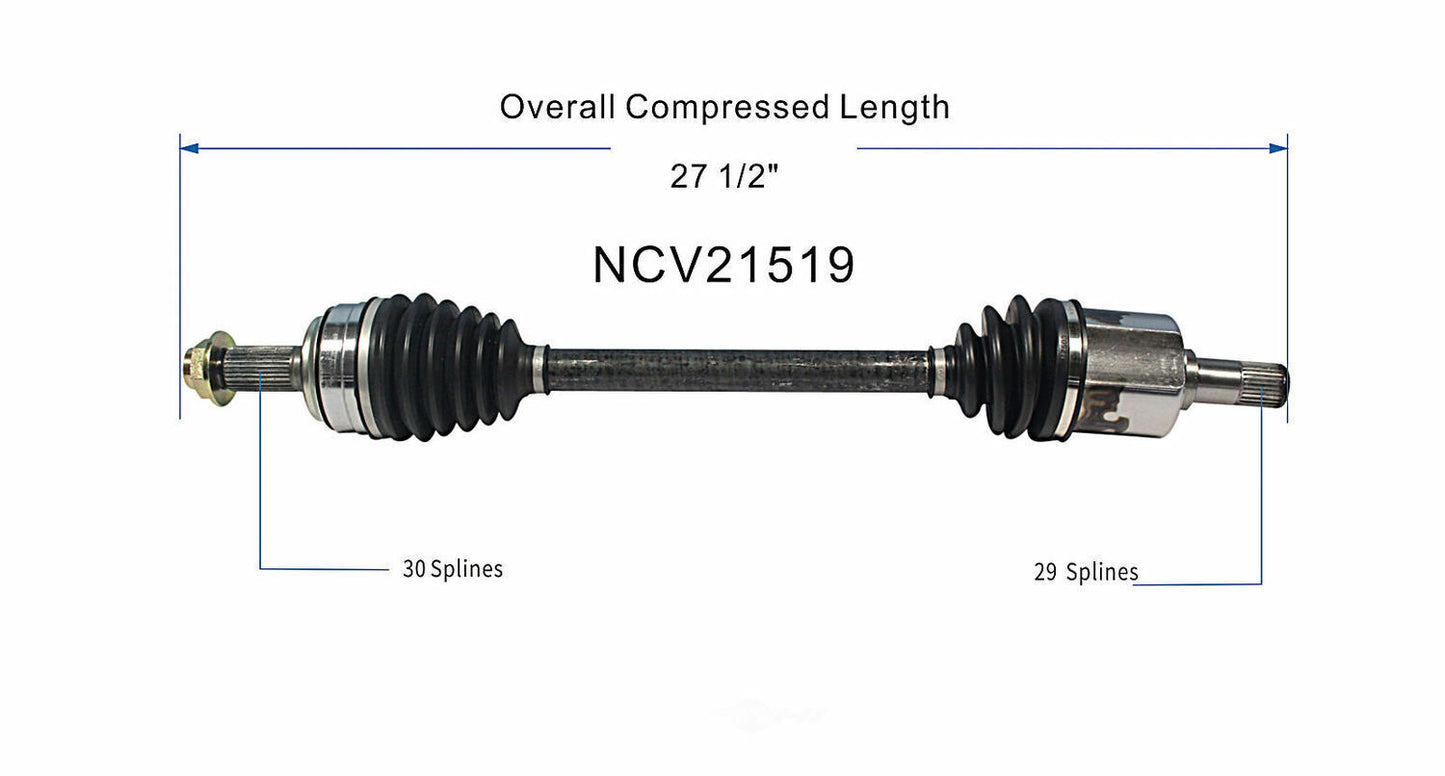 GSP North America NCV21519 CV Axle Assembly