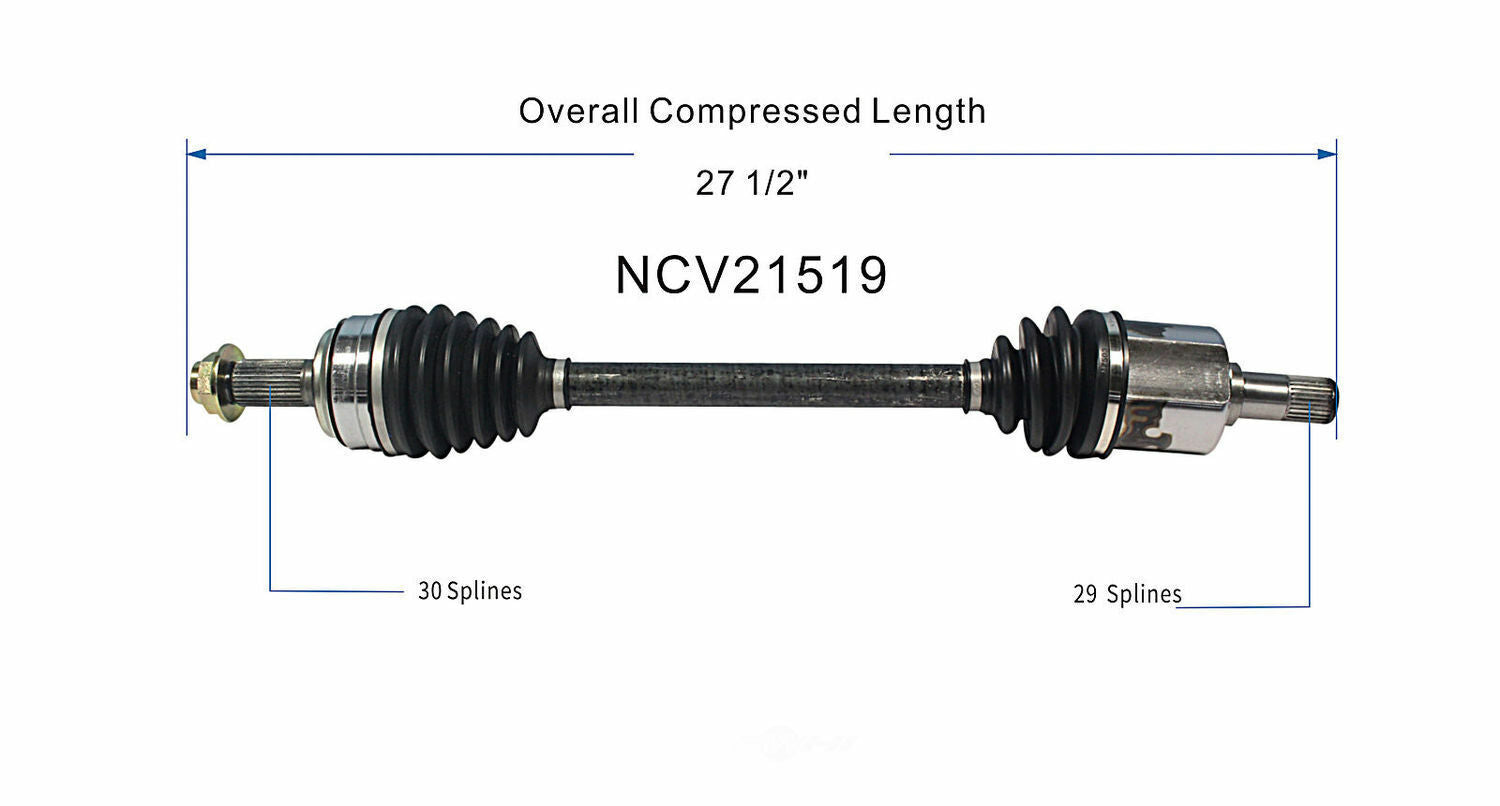 GSP North America NCV21519 CV Axle Assembly