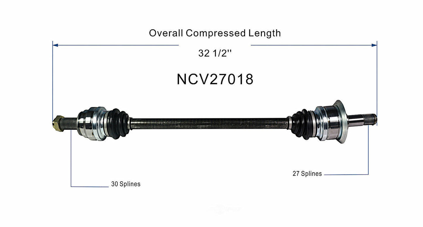 GSP North America NCV27018 CV Axle Assembly