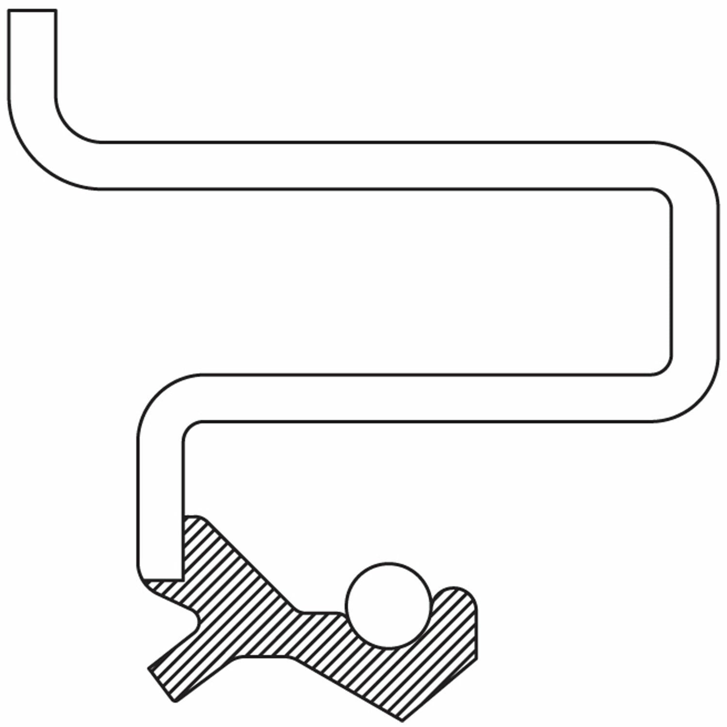 National Seal/Bearing 711055 Differential Pinion Seal