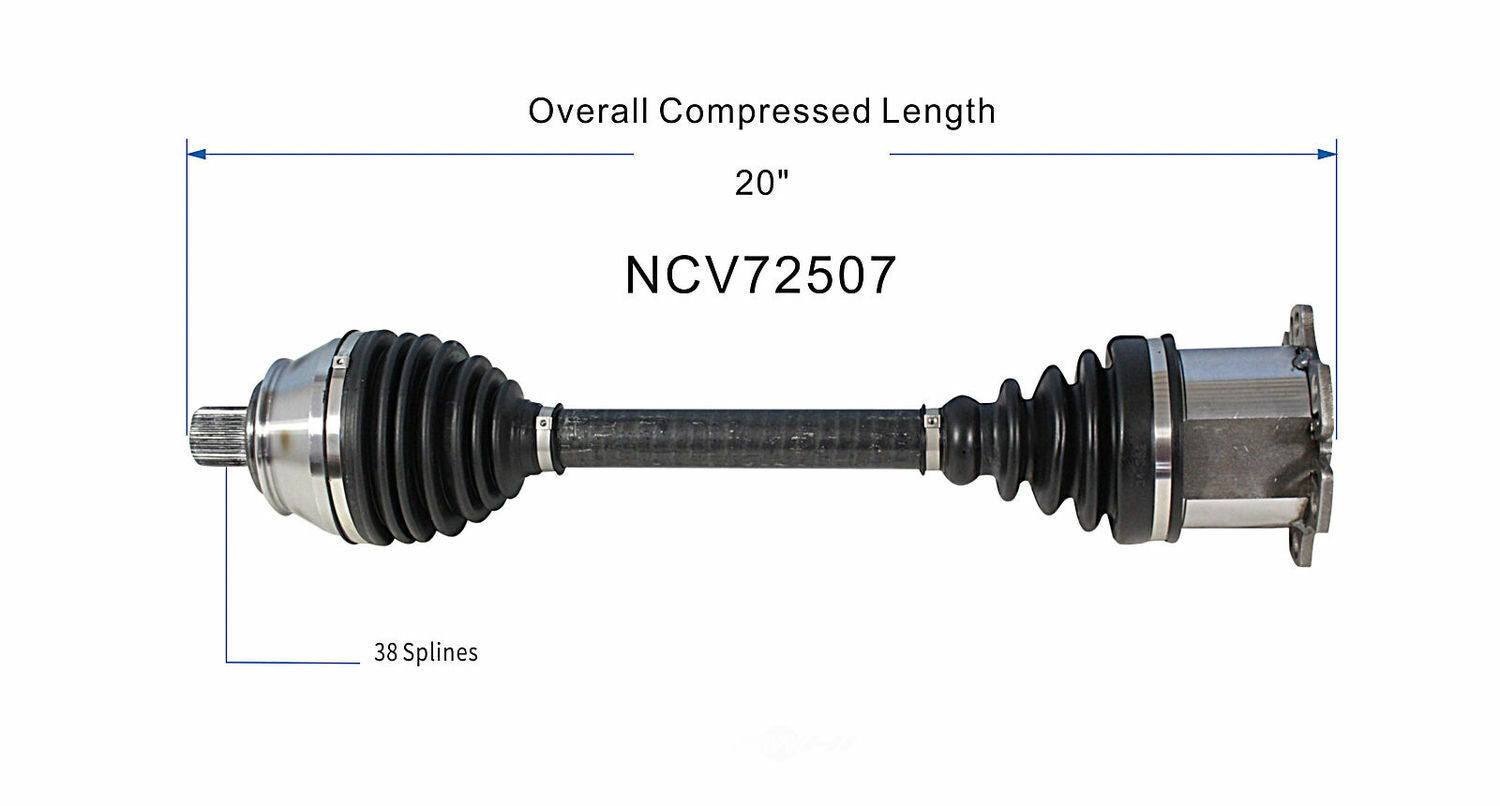 GSP North America NCV72507 CV Axle Assembly