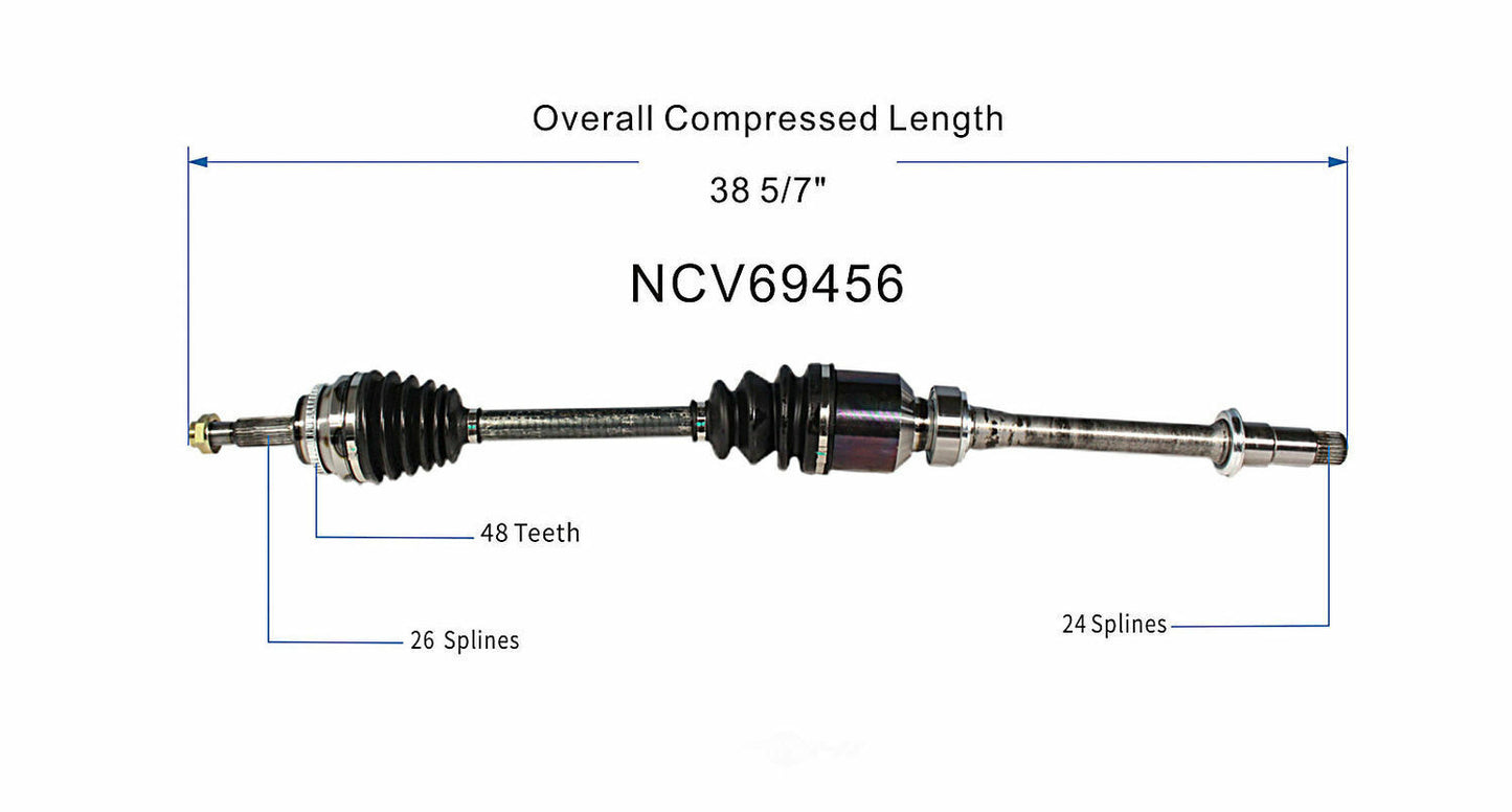 GSP North America NCV69456 CV Axle Assembly