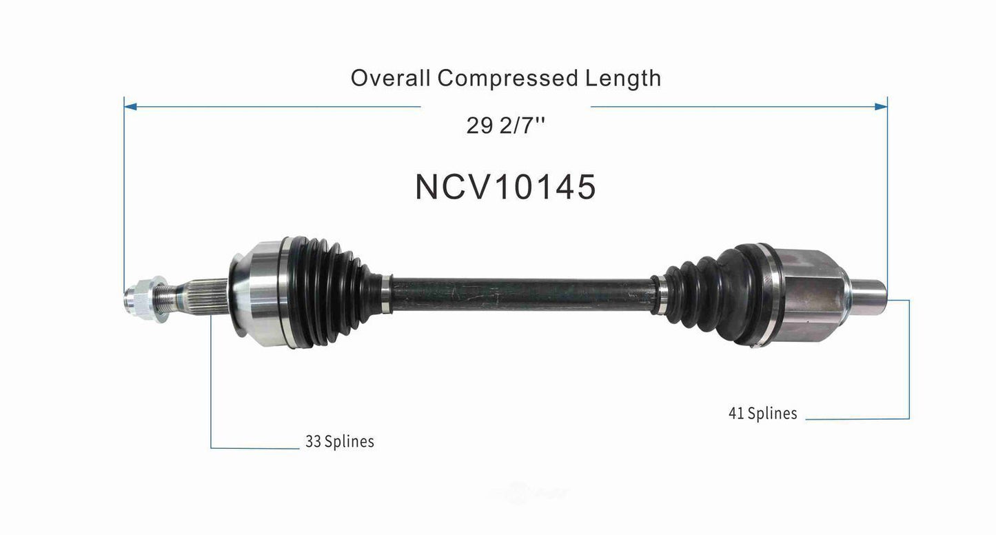 GSP North America NCV10145 CV Axle Assembly