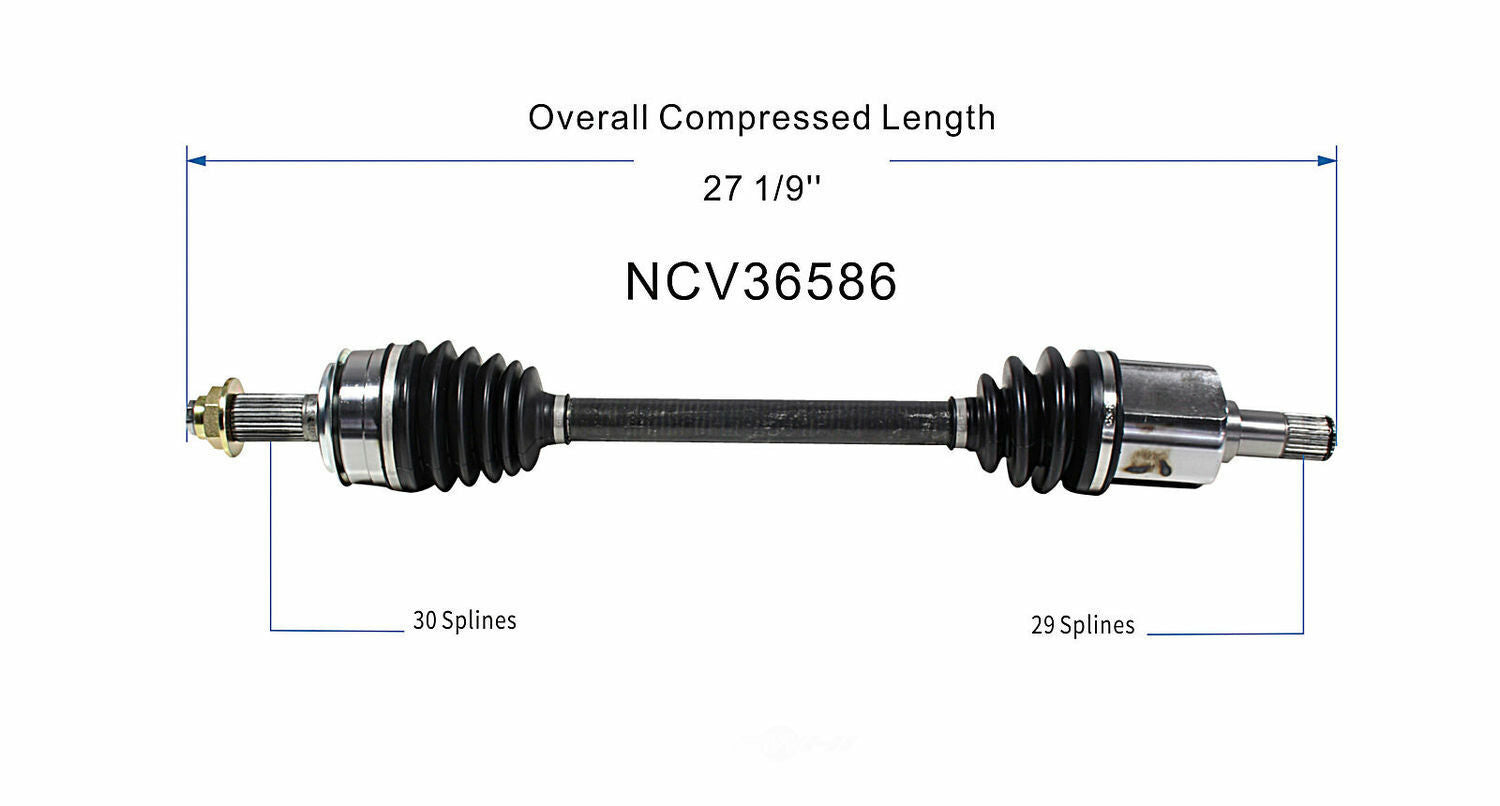 GSP North America NCV36586 CV Axle Assembly
