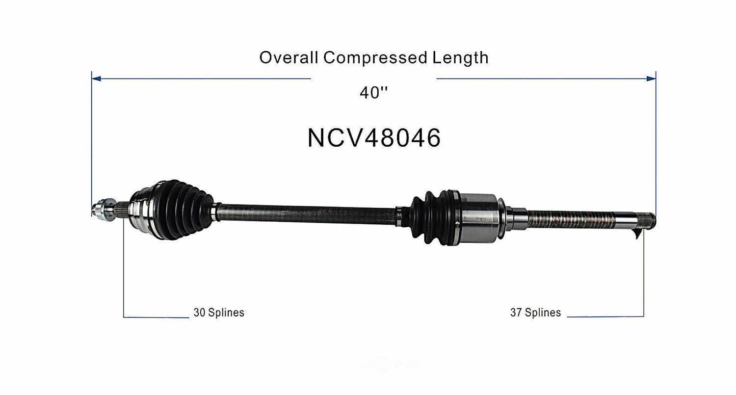 GSP North America NCV48046 CV Axle Assembly