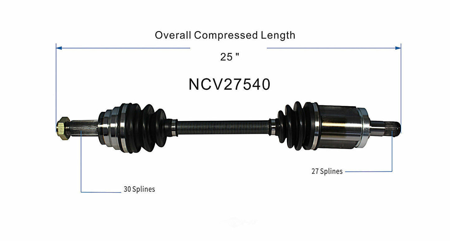 GSP North America NCV27540 CV Axle Assembly